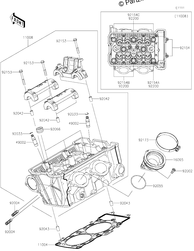 Diagrama de CYLINDER HEAD