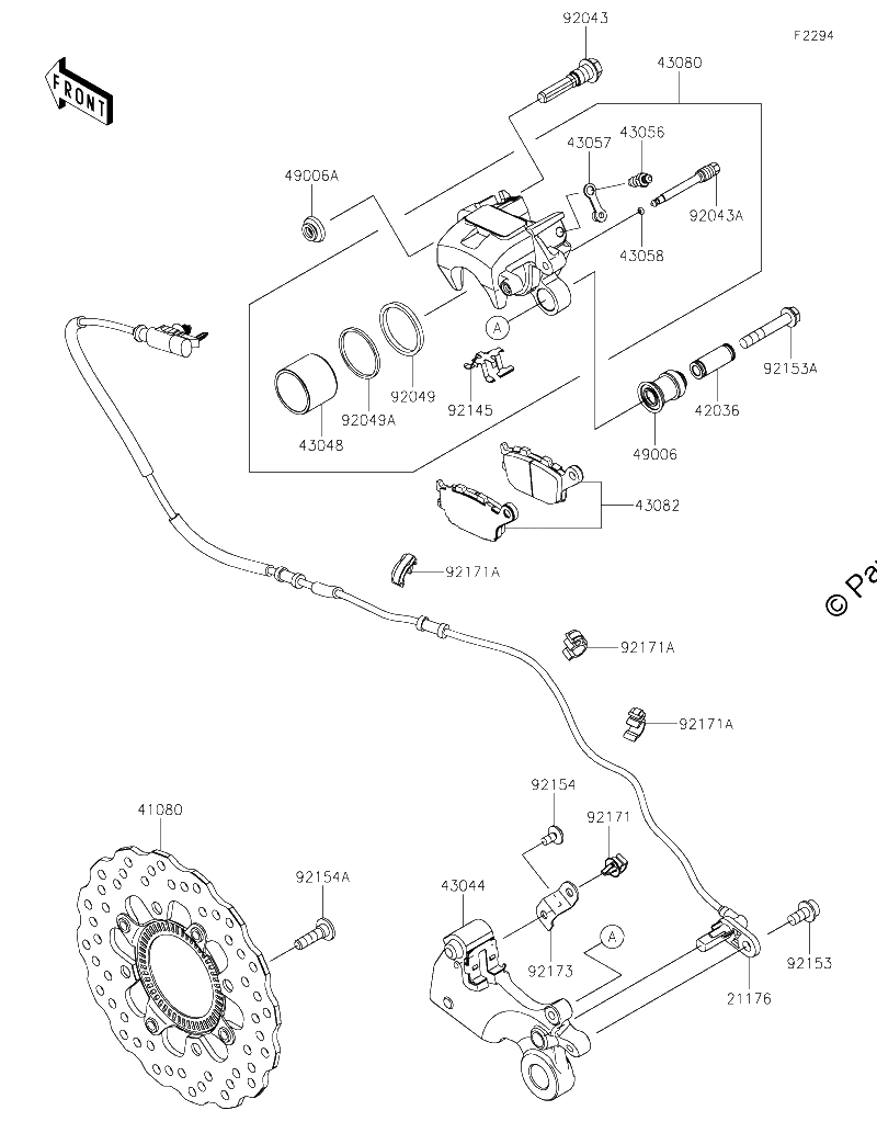 Diagrama de REAR BRAKE