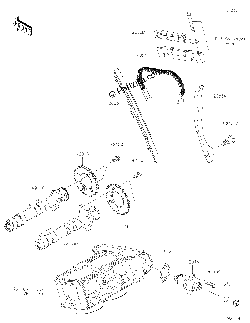 Diagrama de CAMSHAFT S TENSIONER