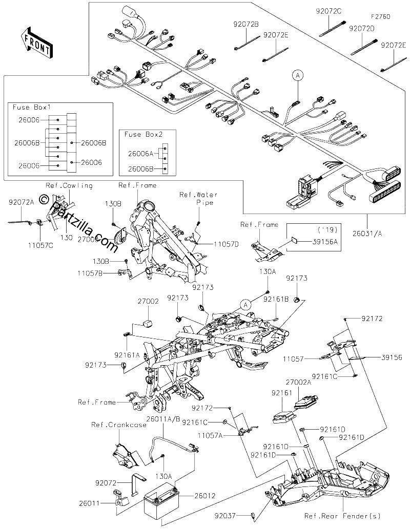 Diagrama de CHASSIS ELECTRICAL EQUIPMENT