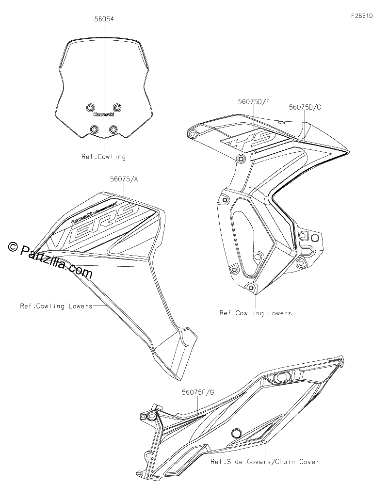 Diagrama de DECALS GRAY BKF