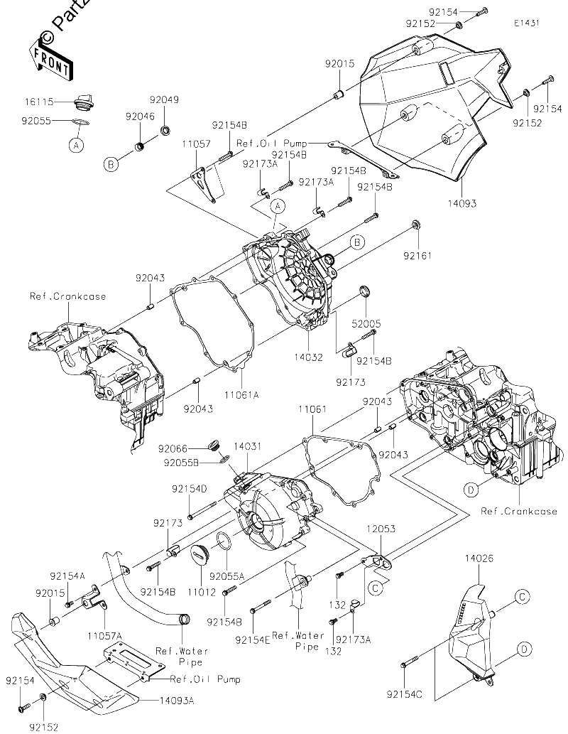 Diagrama de ENGINE COVER S