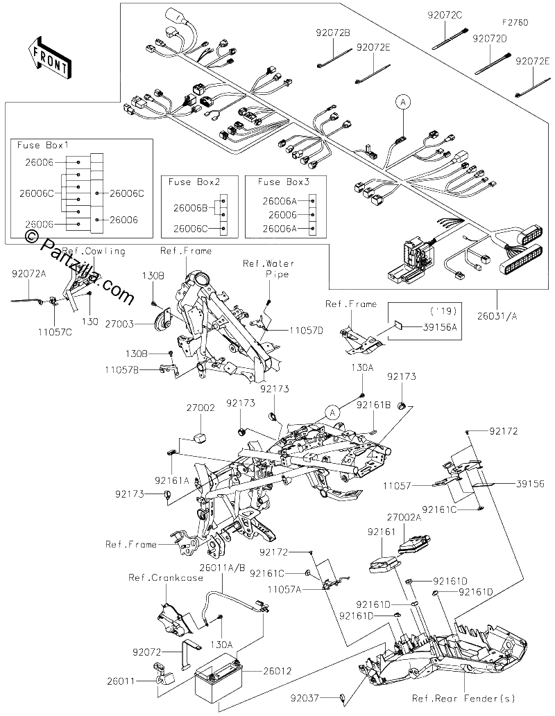 Diagrama de CHASSIS ELECTRICAL EQUIPMENT