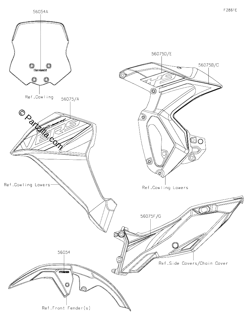 Diagrama de DECALS GRAY CKF US CA