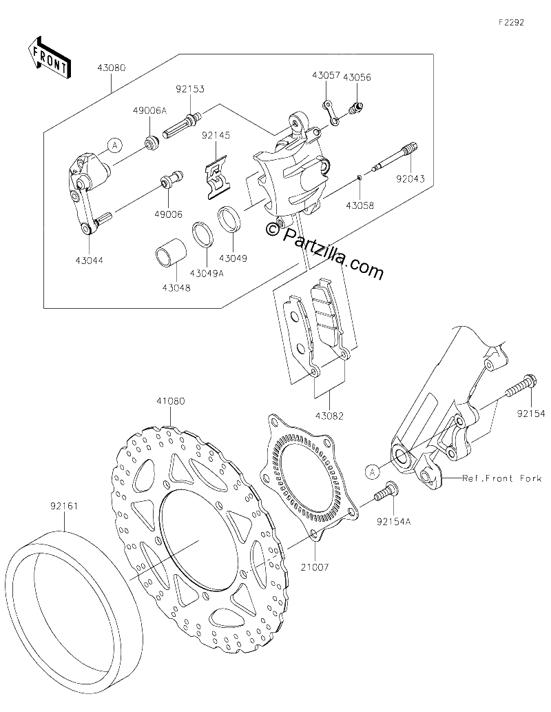 Diagrama de FRONT BRAKE