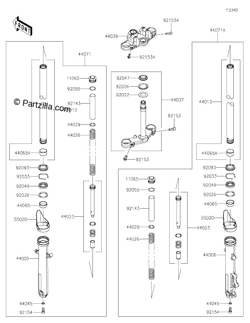 Diagrama de FRONT FORK