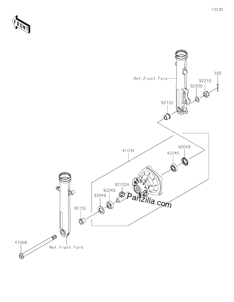 Diagrama de FRONT HUB