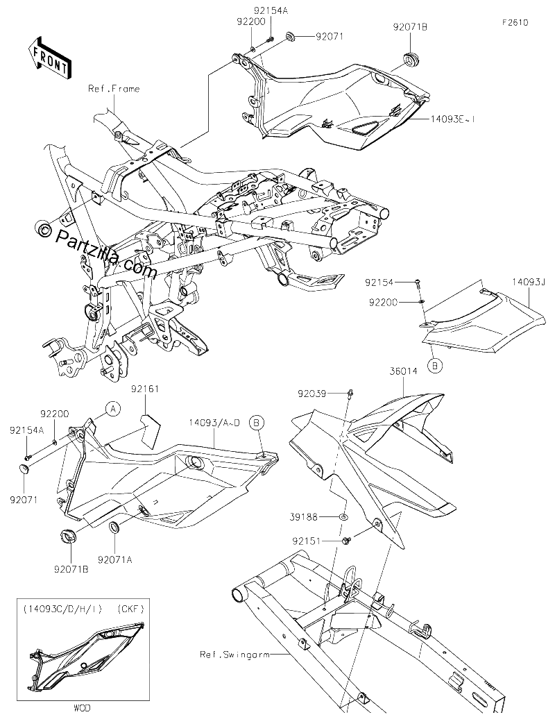 Diagrama de SIDE COVERS CHAIN COVER