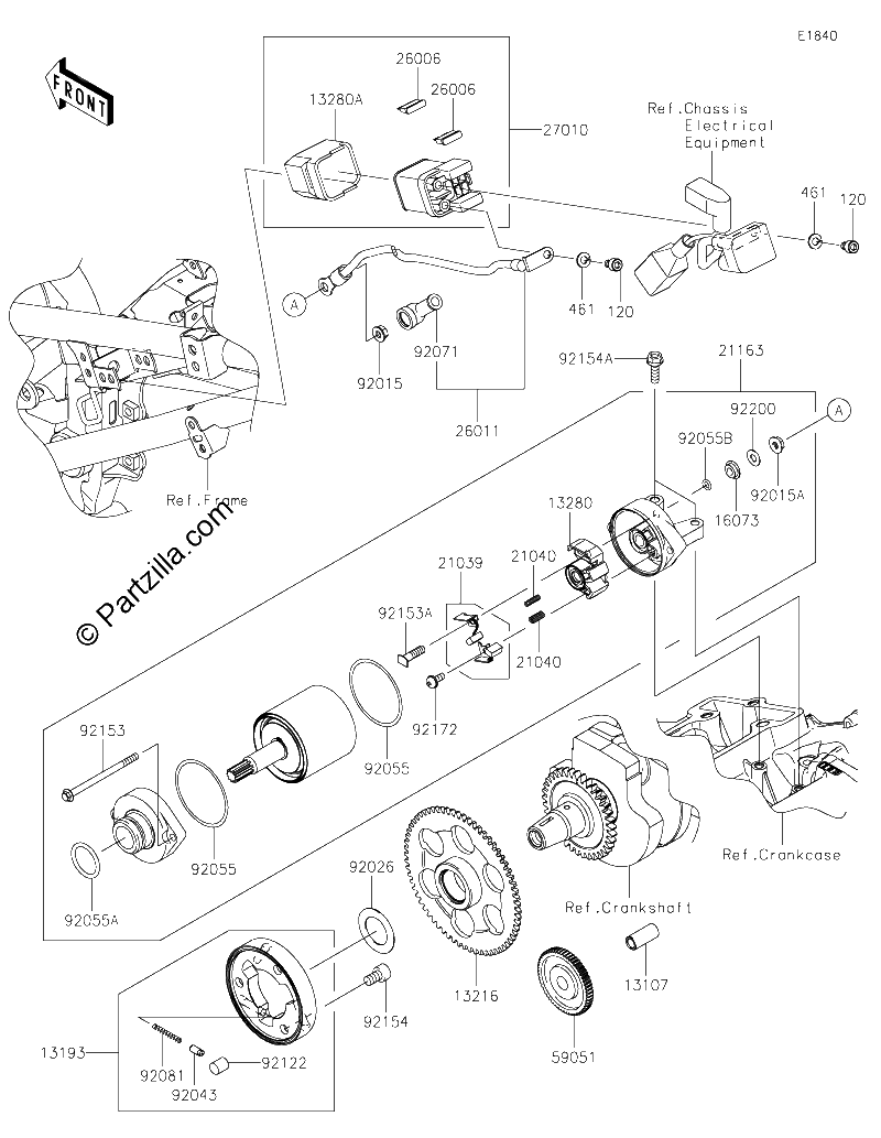Diagrama de STARTER MOTOR