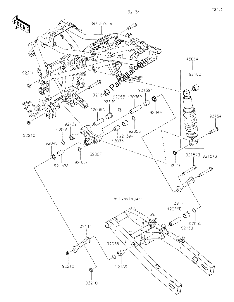 Diagrama de SUSPENSION SHOCK ABSORBER
