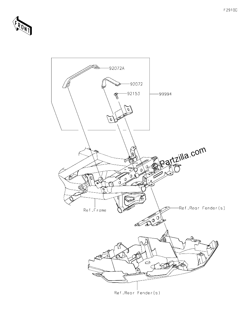 Diagrama de ACCESSORY U LOCK BRACKET