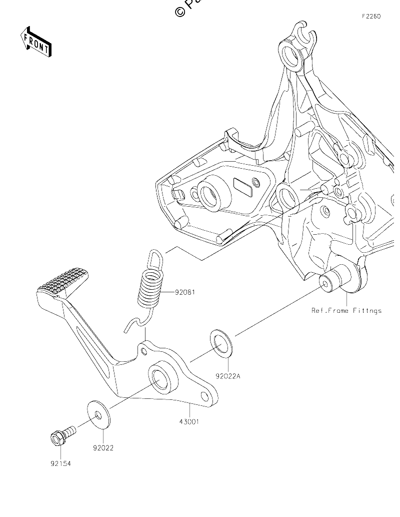Diagrama de BRAKE PEDAL