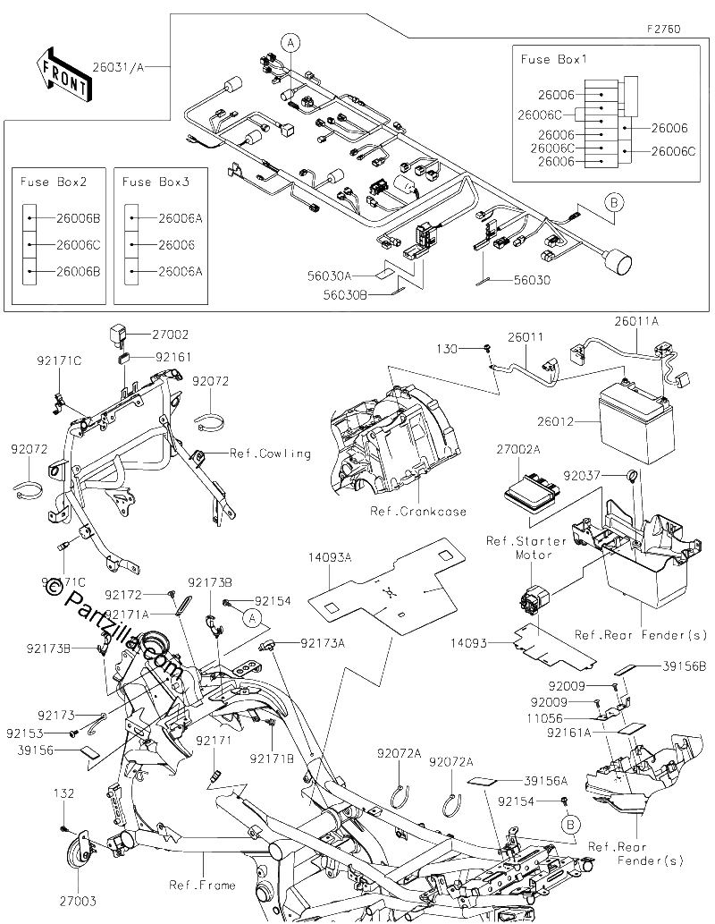 Diagrama de CHASSIS ELECTRICAL EQUIPMENT