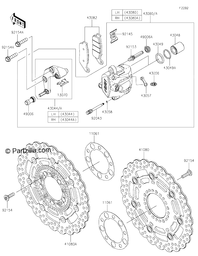 Diagrama de FRONT BRAKE