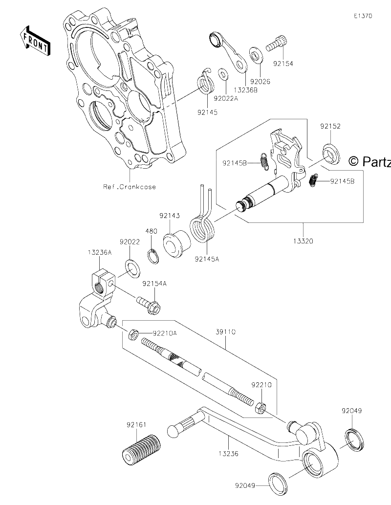Diagrama de GEAR CHANGE MECHANISM