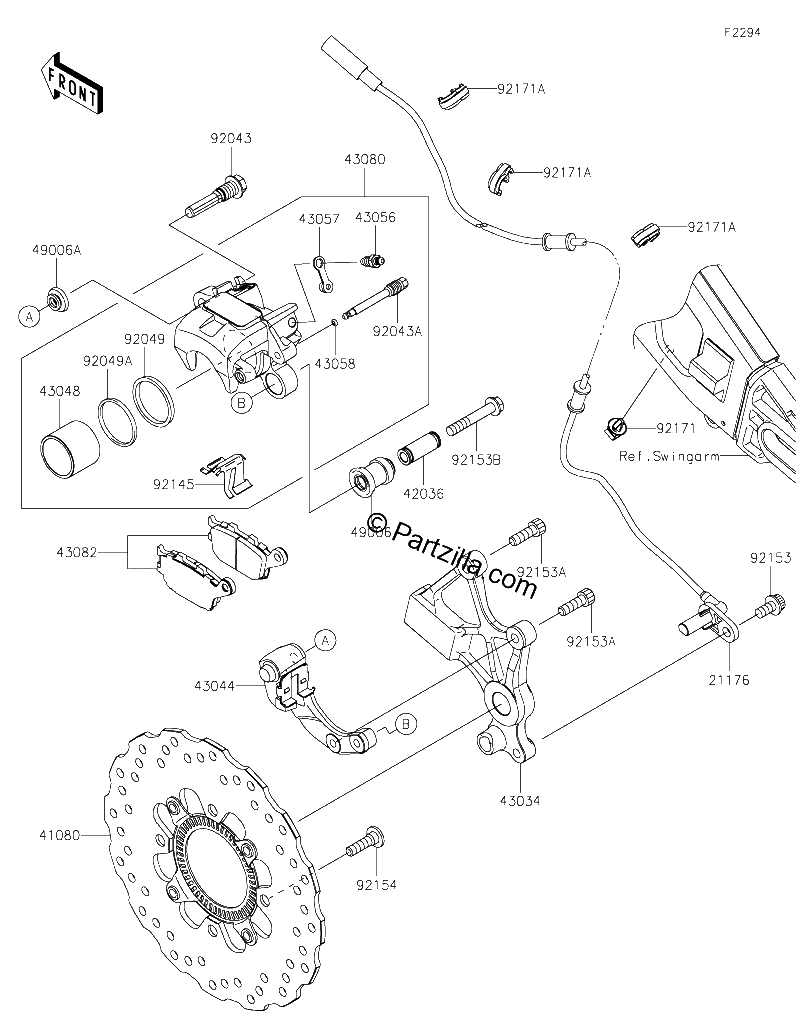 Diagrama de REAR BRAKE