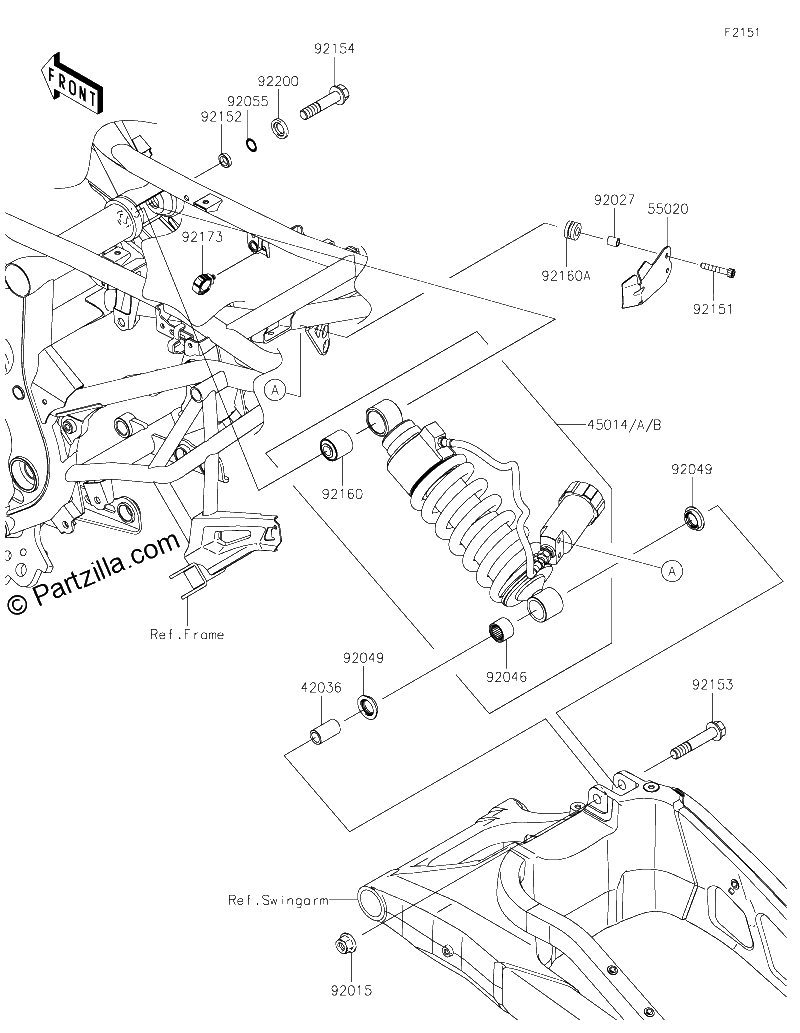 Diagrama de SUSPENSION SHOCK ABSORBER