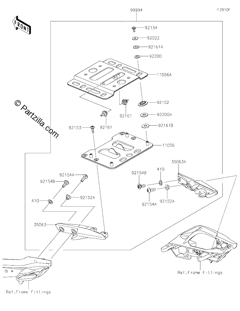 Diagrama de ACCESSORY TOPCASE BRACKET