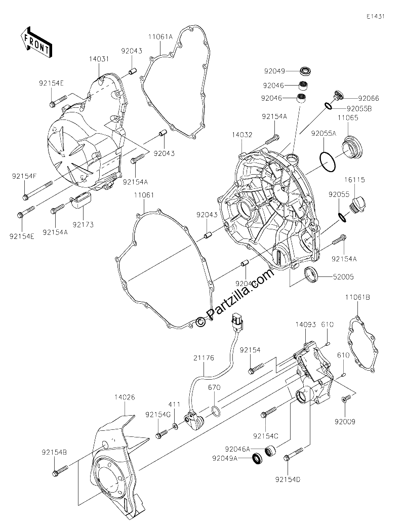 Diagrama de ENGINE COVER S