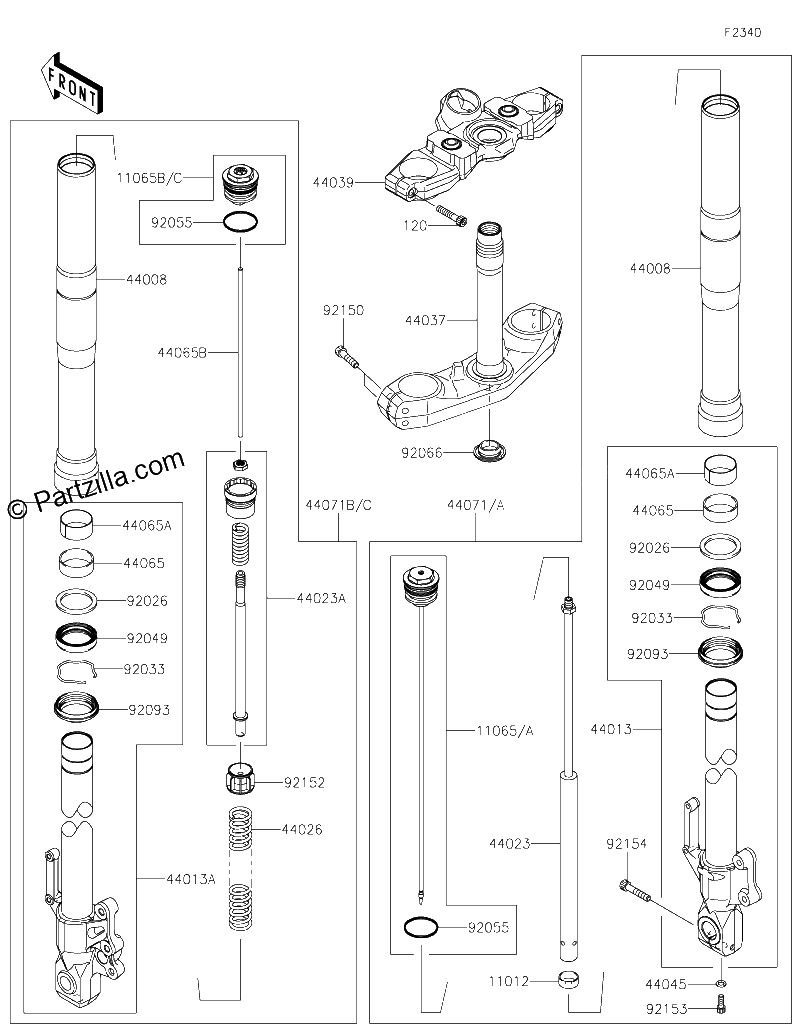 Diagrama de FRONT FORK