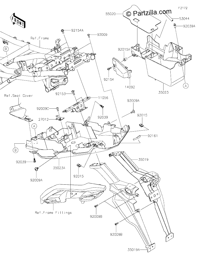 Diagrama de REAR FENDER S