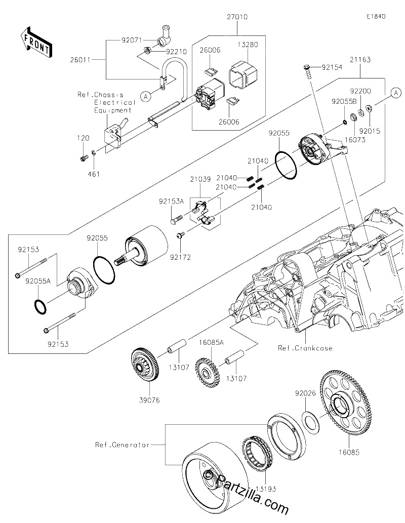 Diagrama de STARTER MOTOR