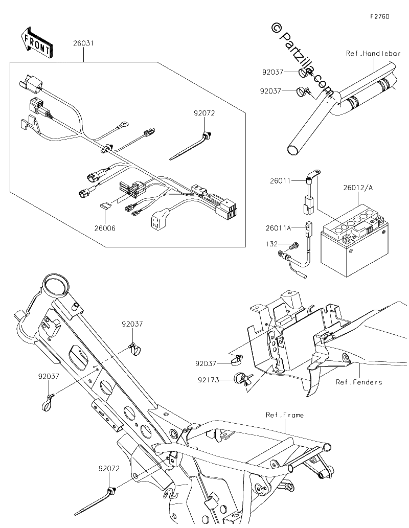 Diagrama de CHASSIS ELECTRICAL EQUIPMENT