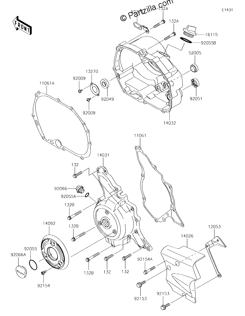 Diagrama de ENGINE COVER S