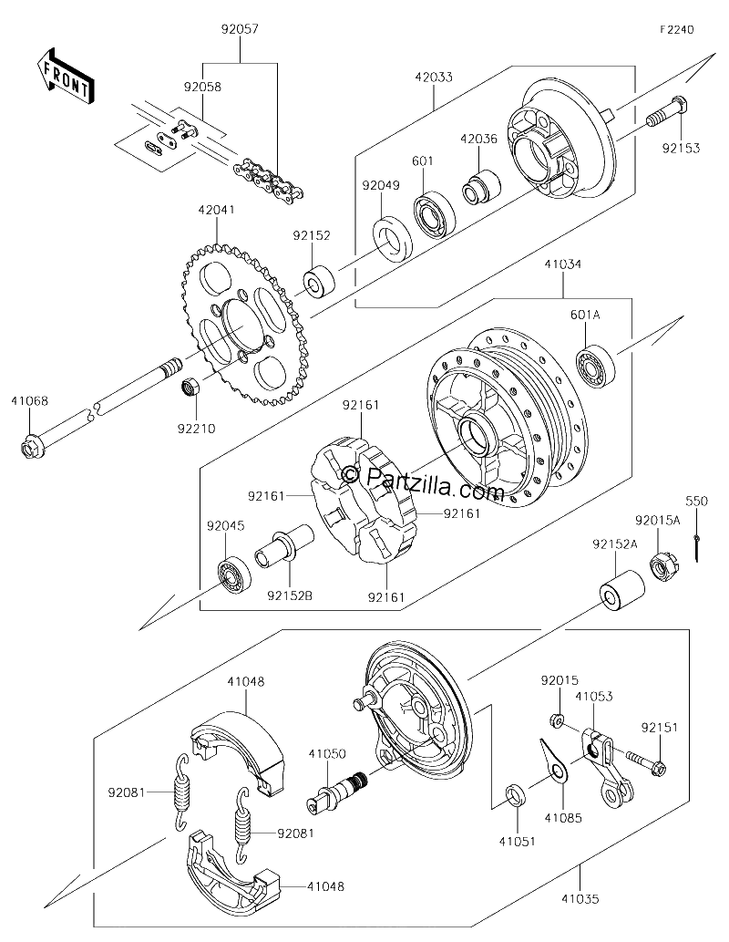 Diagrama de REAR HUB