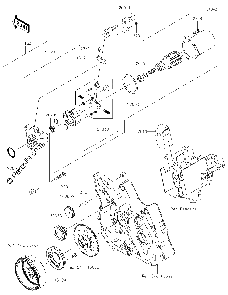 Diagrama de STARTER MOTOR