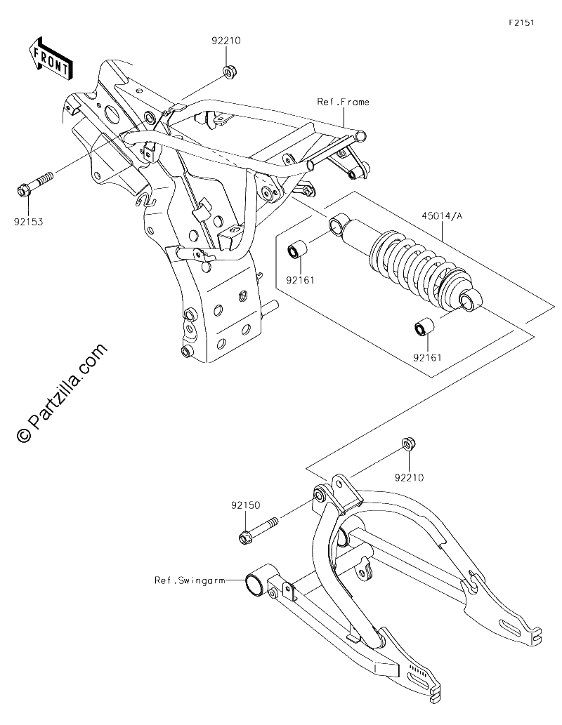 Diagrama de SUSPENSION SHOCK ABSORBER