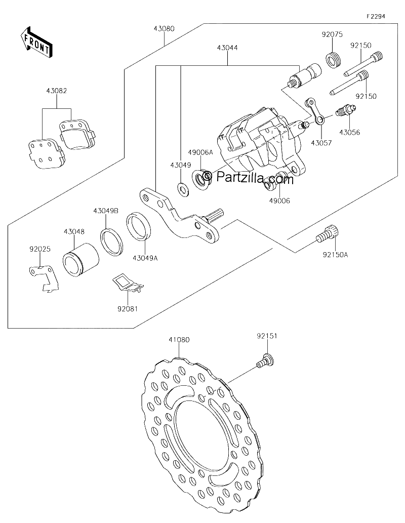 Diagrama de REAR BRAKE