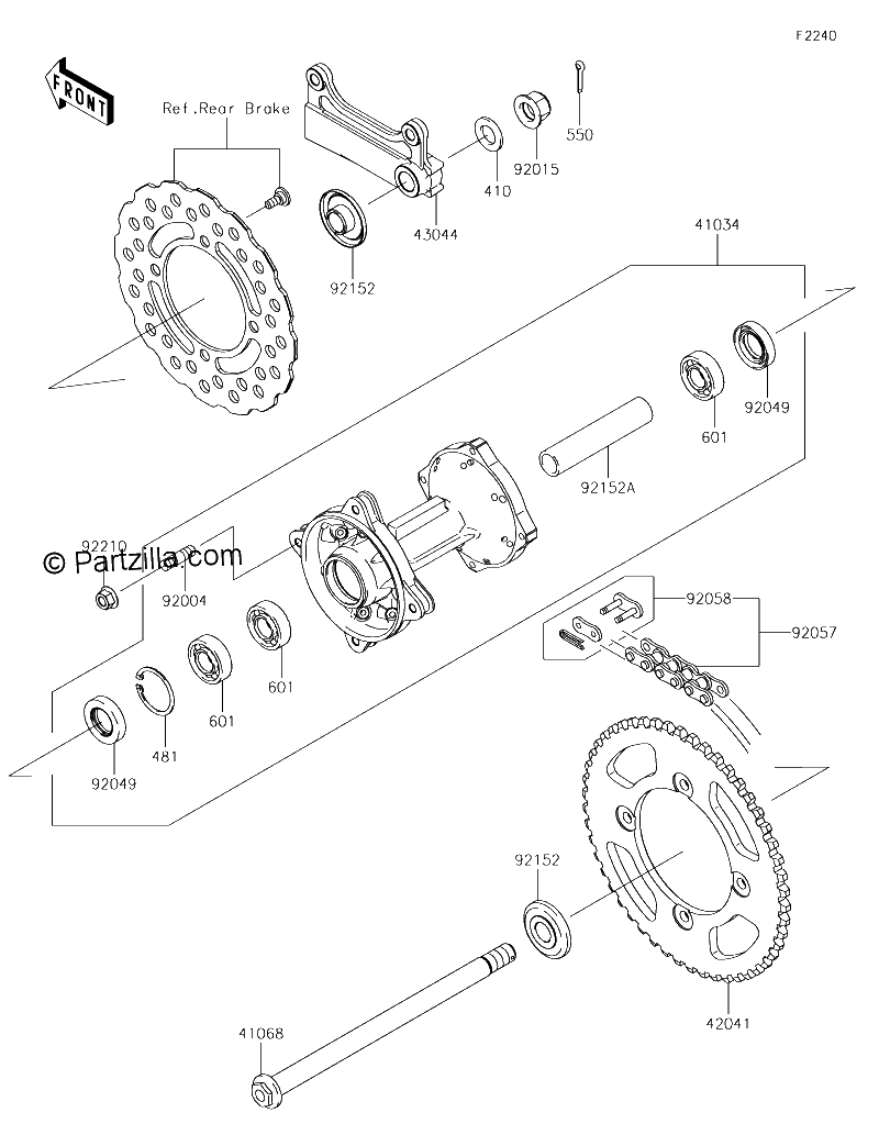 Diagrama de REAR HUB