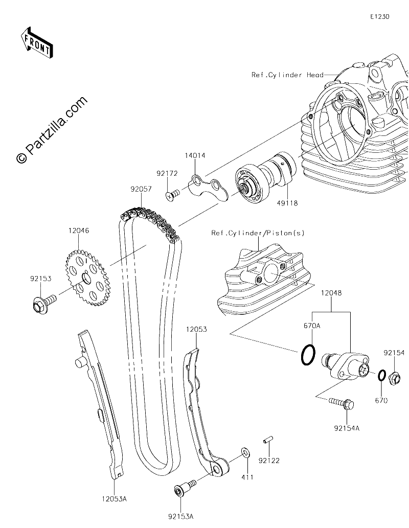 Diagrama de CAMSHAFT S TENSIONER