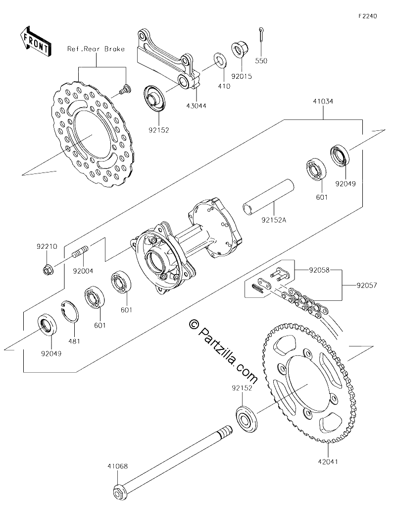 Diagrama de REAR HUB