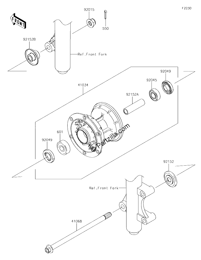 Diagrama de FRONT HUB
