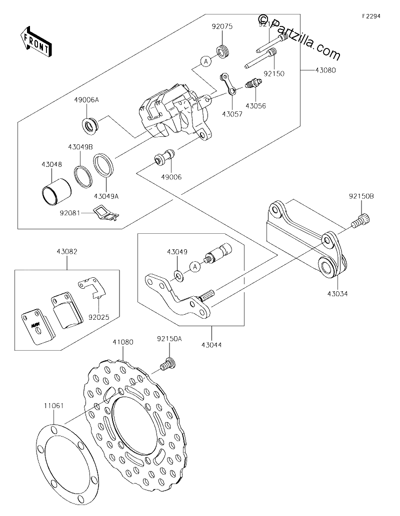 Diagrama de REAR BRAKE