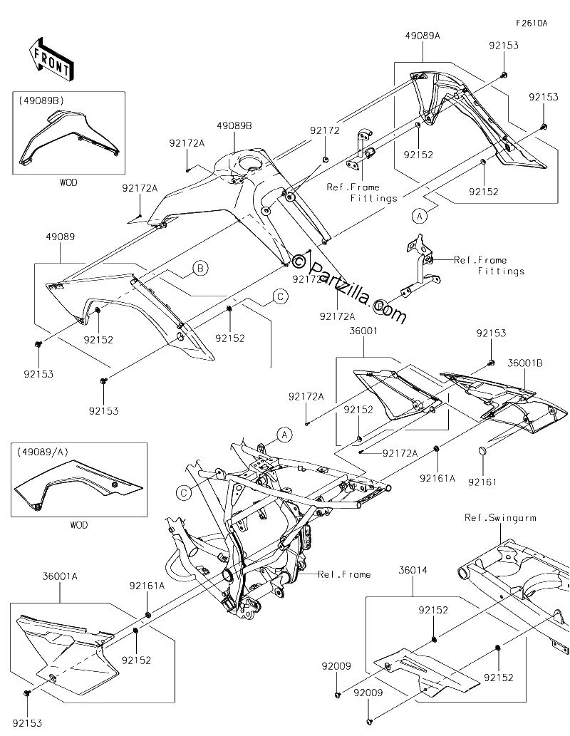 Diagrama de SIDE COVERS CHAIN COVER CKF