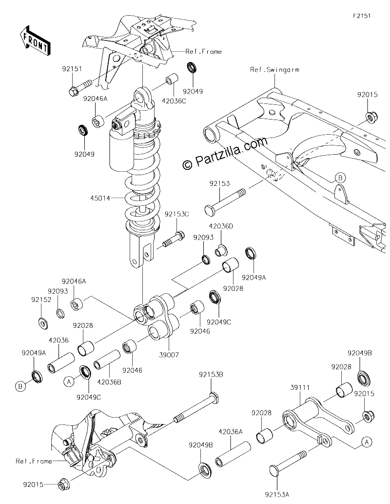 Diagrama de SUSPENSION SHOCK ABSORBER