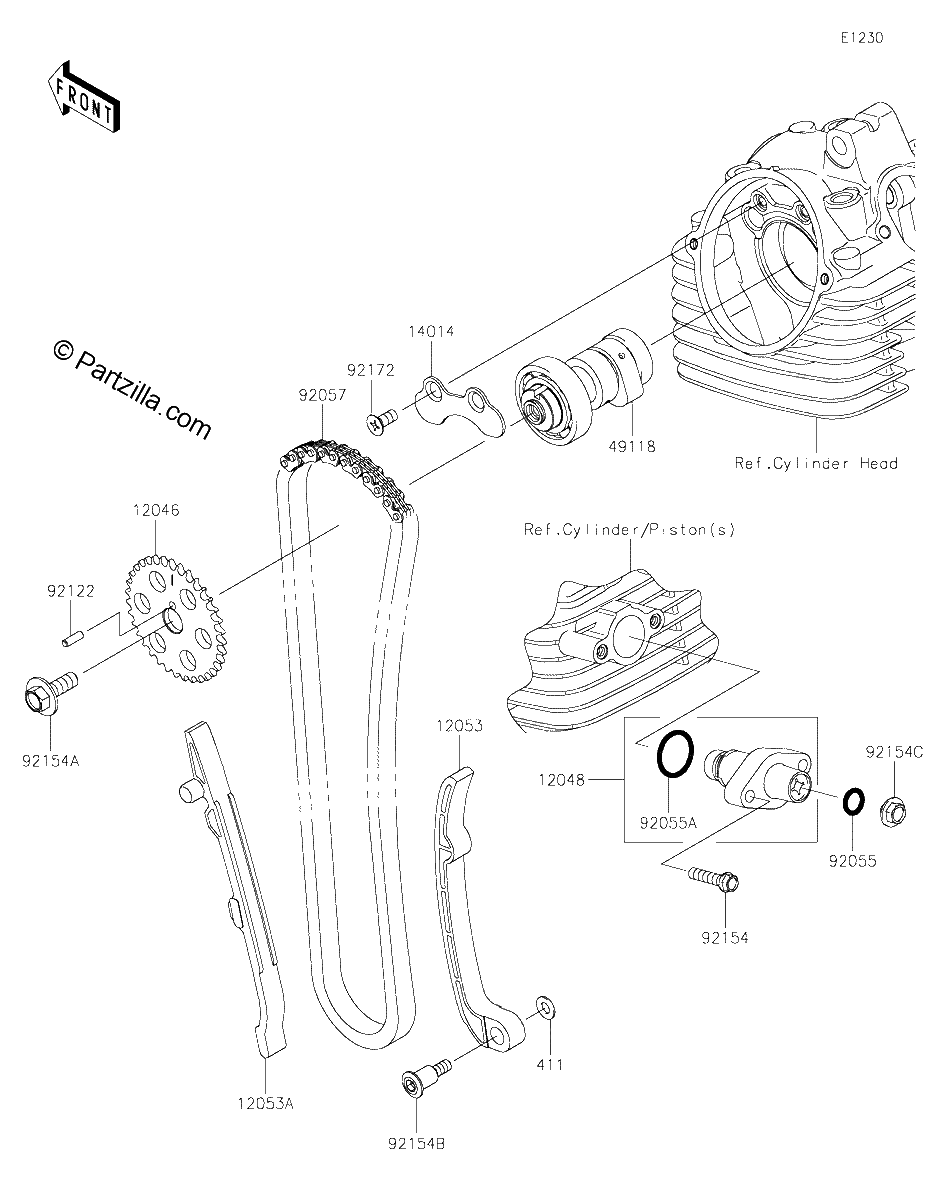 Diagrama de CAMSHAFT S TENSIONER