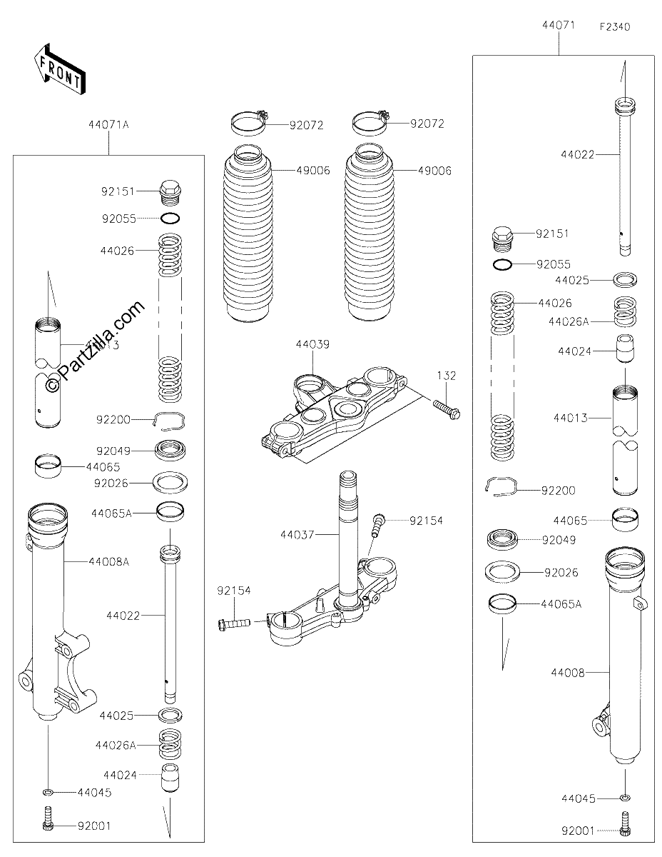 Diagrama de FRONT FORK