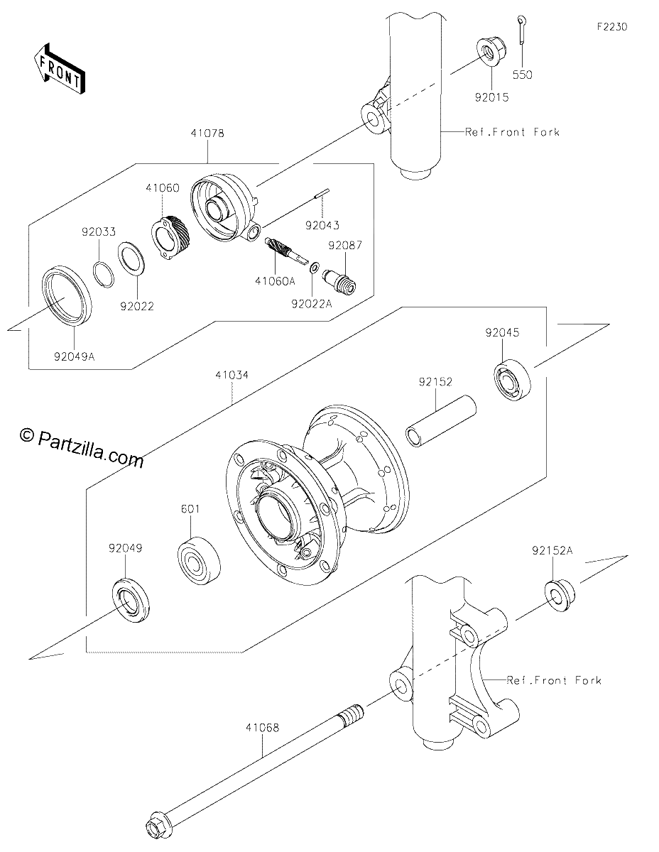 Diagrama de FRONT HUB