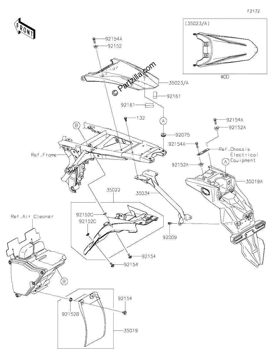 Diagrama de REAR FENDER S