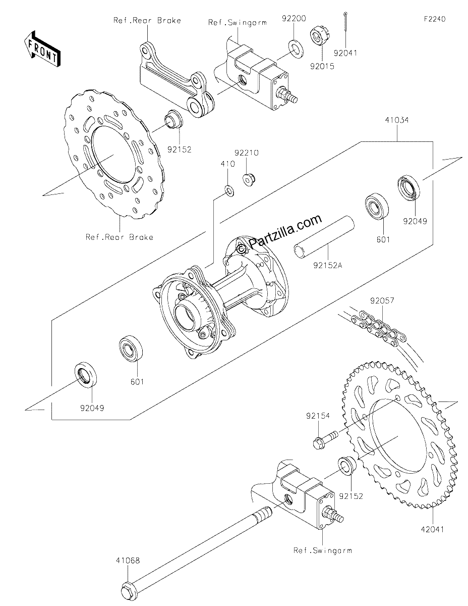 Diagrama de REAR HUB
