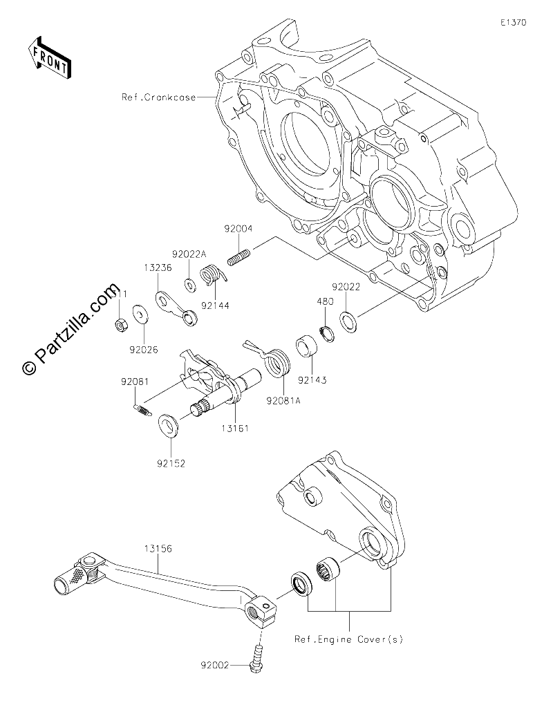 Diagrama de GEAR CHANGE MECHANISM