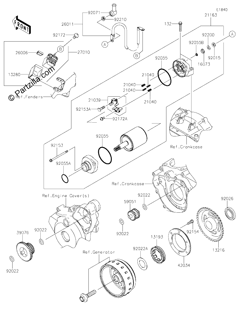 Diagrama de STARTER MOTOR