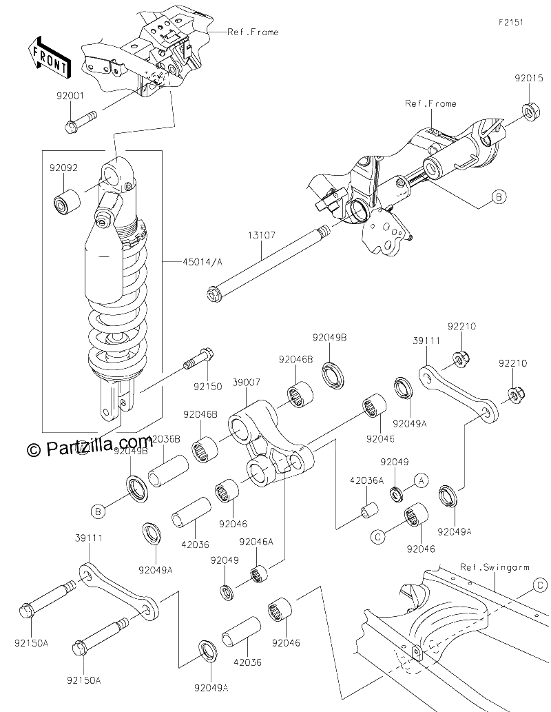 Diagrama de SUSPENSION SHOCK ABSORBER