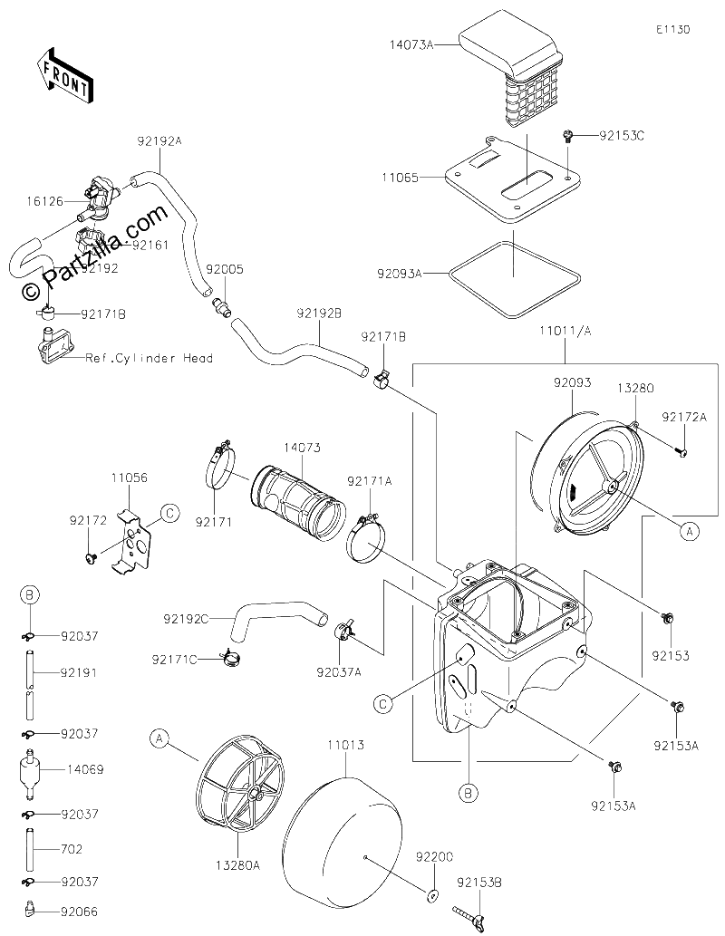 Diagrama de AIR CLEANER