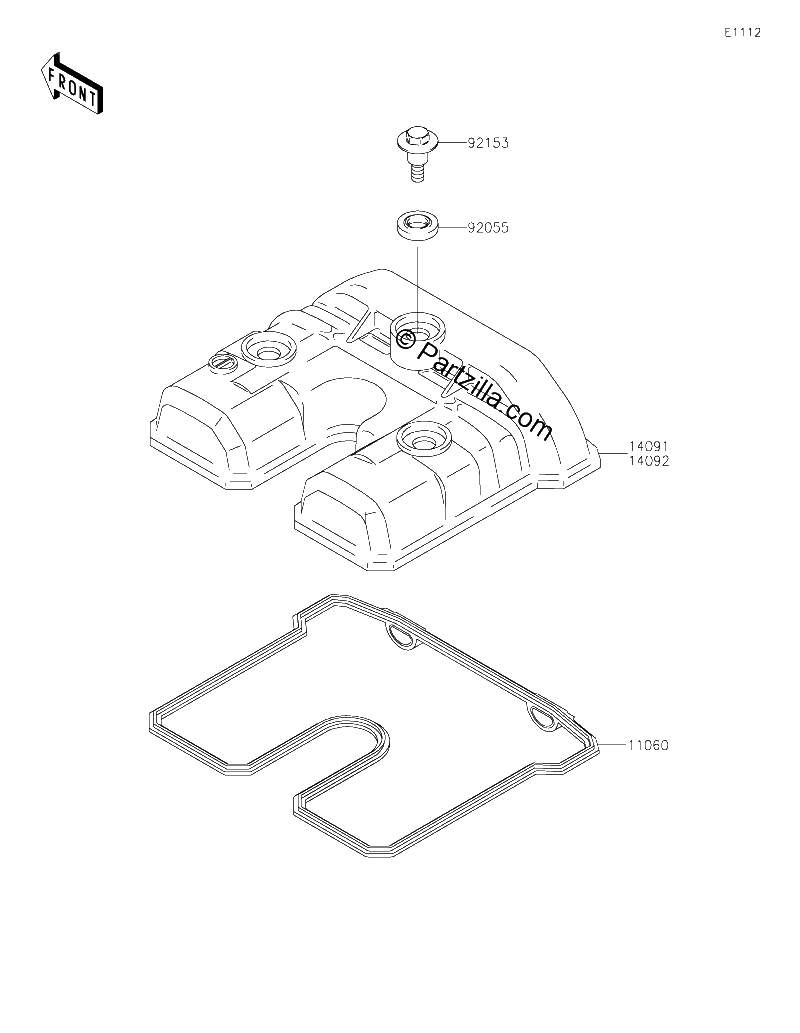 Diagrama de CYLINDER HEAD COVER