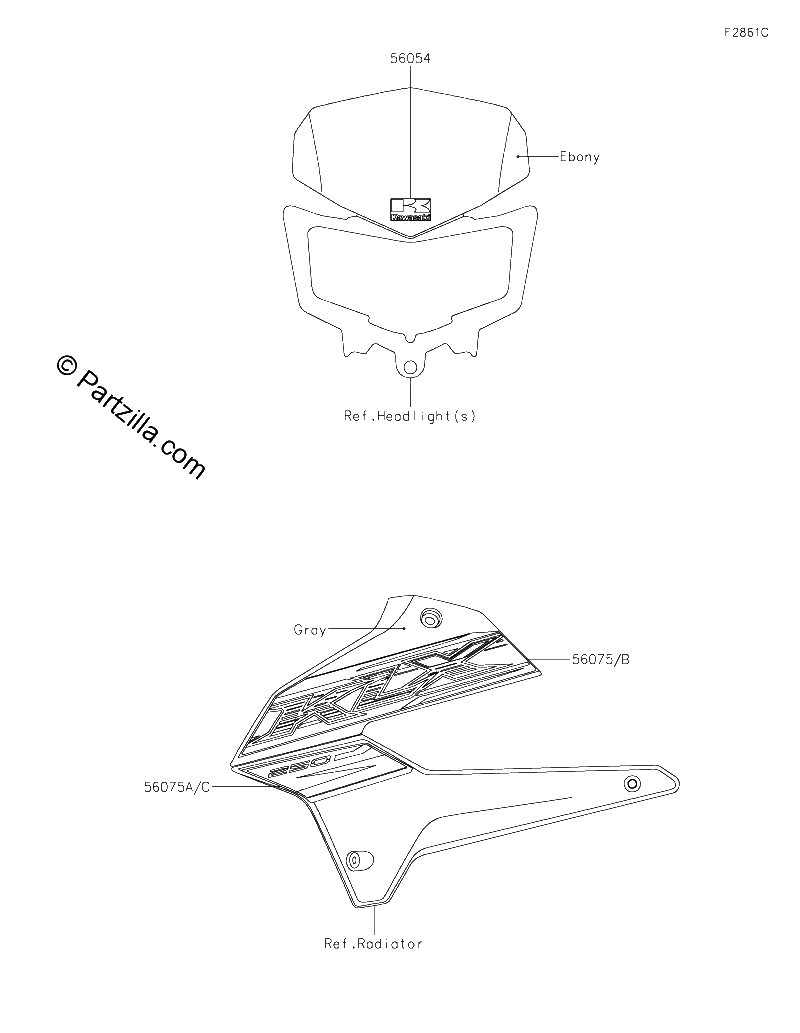 Diagrama de DECALS GRAY SKFA